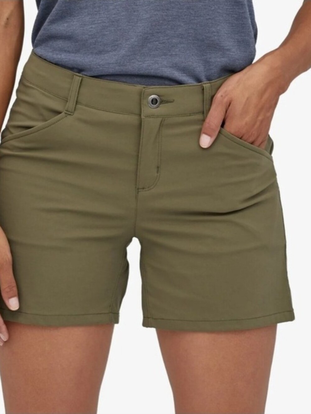 Patagonia Olive Green Hiking Shorts Women's Size 8